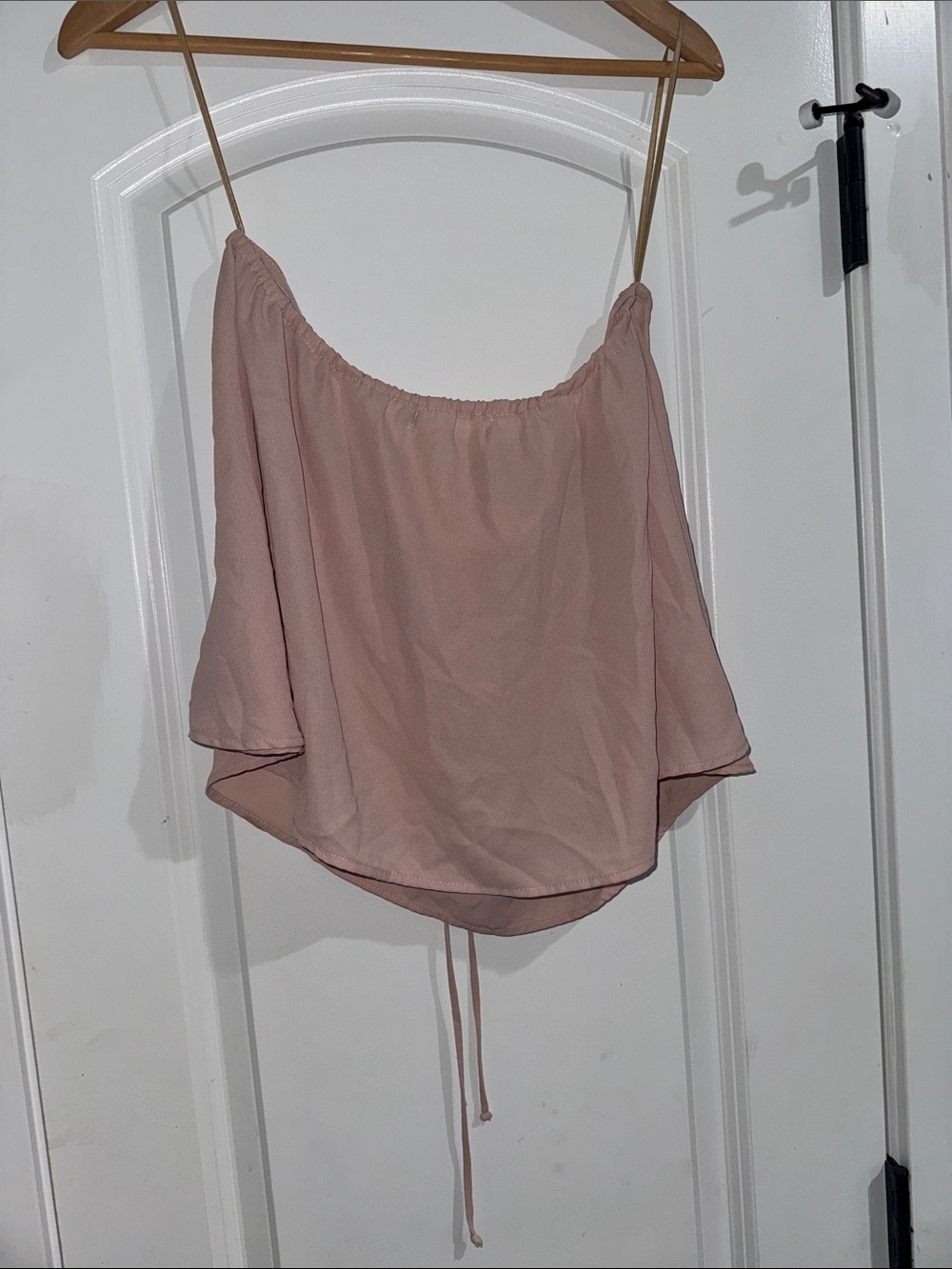 Women’s Blush Pink Spaghetti-Strap Flow Camisole w additional shoulder strap